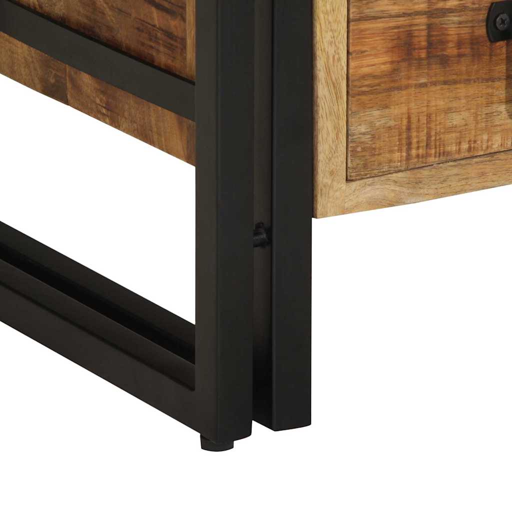 Nachttisch Braun 40 x 35 x 50 cm massives Mangoholz