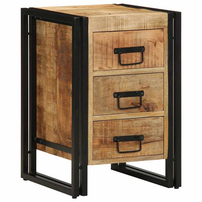 Nachttisch Braun 40 x 35 x 50 cm massives Mangoholz
