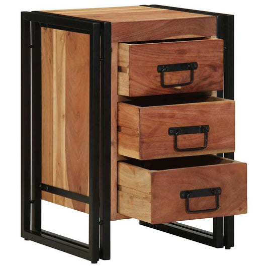 Nachttisch Braun 40 x 40 x 59 cm Akazie Massivholz