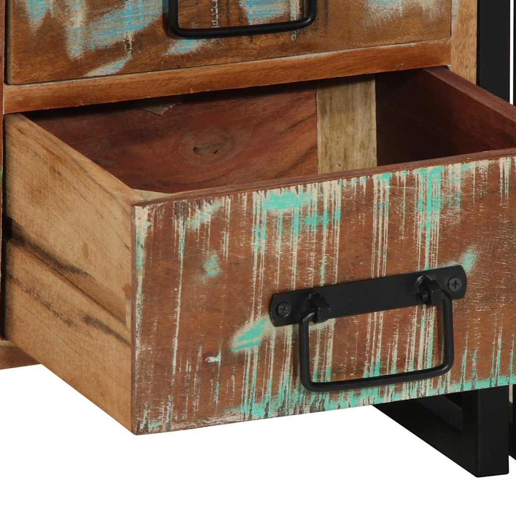 Nachttisch Mehrfarbig 40 x 35 x 50 cm recyceltes Massivholz