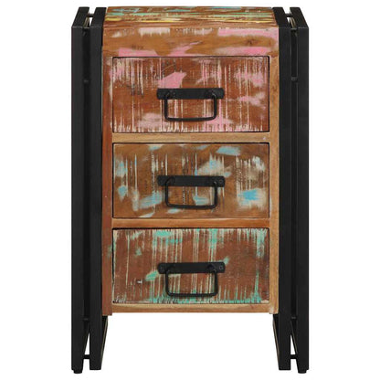 Nachttisch Mehrfarbig 40 x 35 x 50 cm recyceltes Massivholz