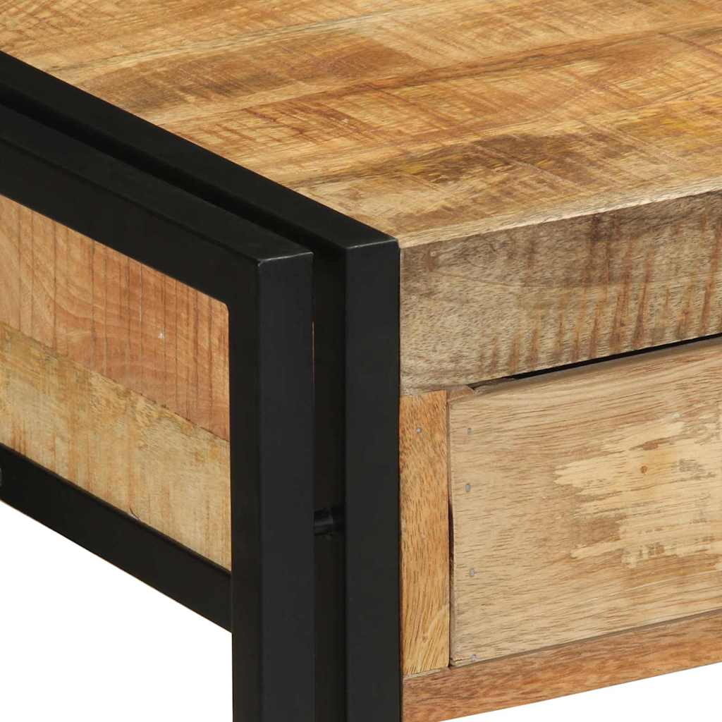 Konsolentisch Braun 120 x 33 x 75 cm massives Mangoholz