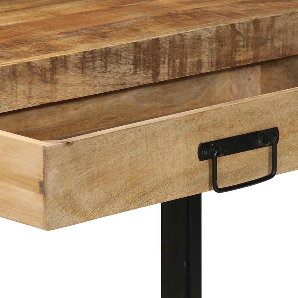 Konsolentisch Braun 120 x 33 x 75 cm massives Mangoholz