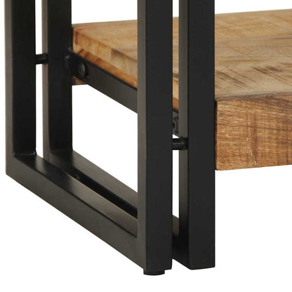 Konsolentisch Braun 120 x 33 x 75 cm massives Mangoholz