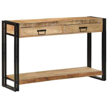 Konsolentisch Braun 120 x 33 x 75 cm massives Mangoholz