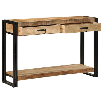 Konsolentisch Braun 120 x 33 x 75 cm massives Mangoholz