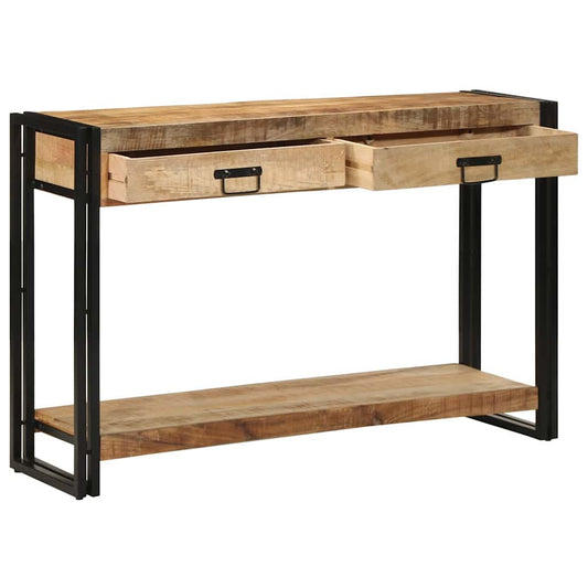 Konsolentisch Braun 120 x 33 x 75 cm massives Mangoholz