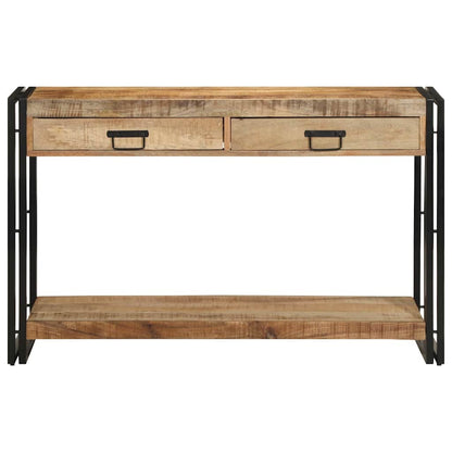 Konsolentisch Braun 120 x 33 x 75 cm massives Mangoholz