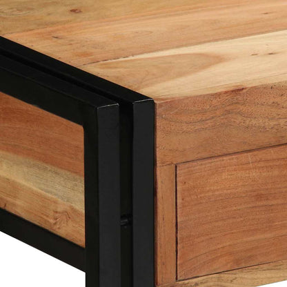 Konsolentisch Braun 120 x 33 x 75 cm Akazie Massivholz