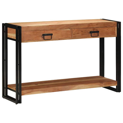 Konsolentisch Braun 120 x 33 x 75 cm Akazie Massivholz