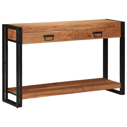 Konsolentisch Braun 120 x 33 x 75 cm Massivholz Akazie