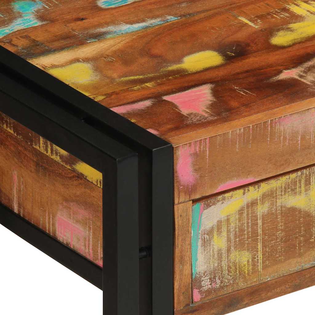 Konsolentisch Mehrfarbig 120 x 33 x 75 cm Massives Altholz