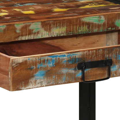 Konsolentisch Mehrfarbig 120 x 33 x 75 cm recyceltes Massivholz