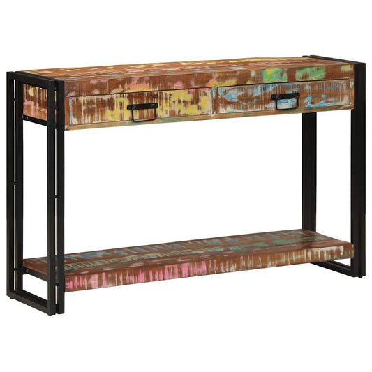 Konsolentisch Mehrfarbig 120 x 33 x 75 cm Massives Altholz