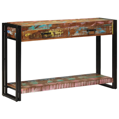 Konsolentisch Mehrfarbig 120 x 33 x 75 cm recyceltes Massivholz