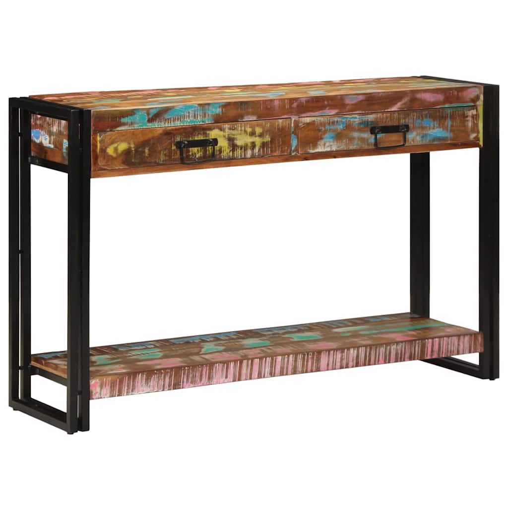 Konsolentisch Mehrfarbig 120 x 33 x 75 cm Massives Altholz