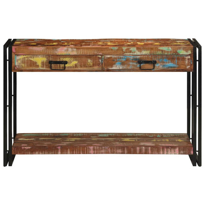 Konsolentisch Mehrfarbig 120 x 33 x 75 cm recyceltes Massivholz