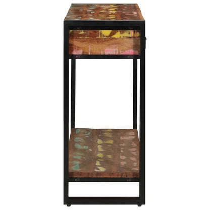 Konsolentisch Mehrfarbig 120 x 33 x 75 cm recyceltes Massivholz
