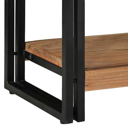 Konsolentisch mit Regal Braun 90 x 33 x 75 cm Akazie Massivholz