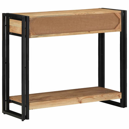 Konsolentisch mit Regal Braun 90 x 33 x 75 cm Akazie Massivholz