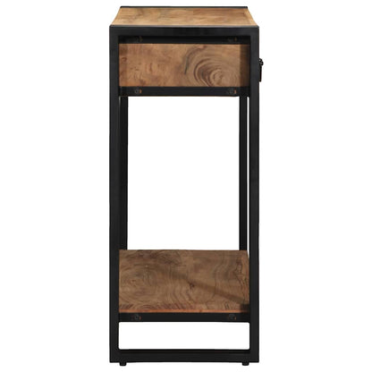 Konsolentisch mit Regal Braun 90 x 33 x 75 cm Akazie Massivholz