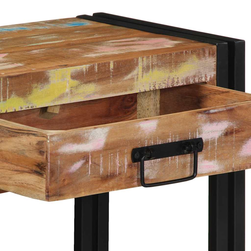 Konsolentisch Mehrfarbig 90 x 33 x 75 cm recyceltes Massivholz