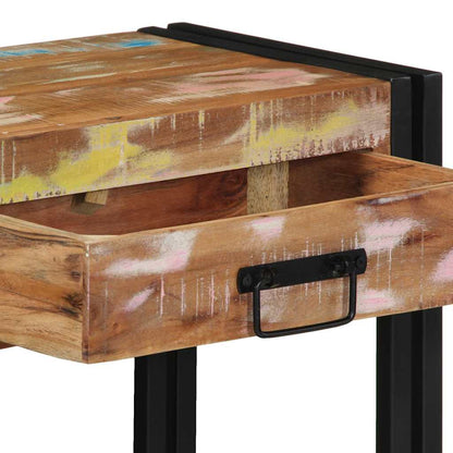 Konsolentisch Mehrfarbig 90 x 33 x 75 cm recyceltes Massivholz