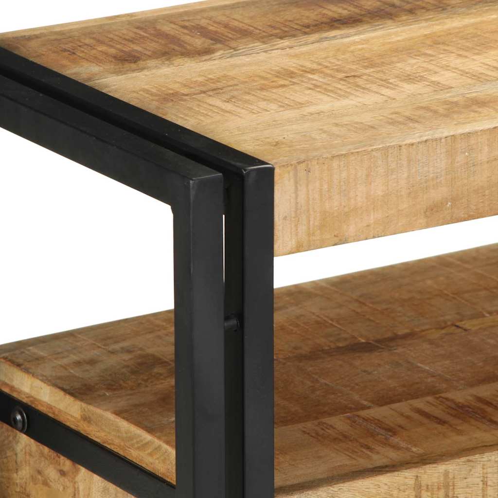 Konsolentisch Braun 120 x 33 x 75 cm massives Mangoholz