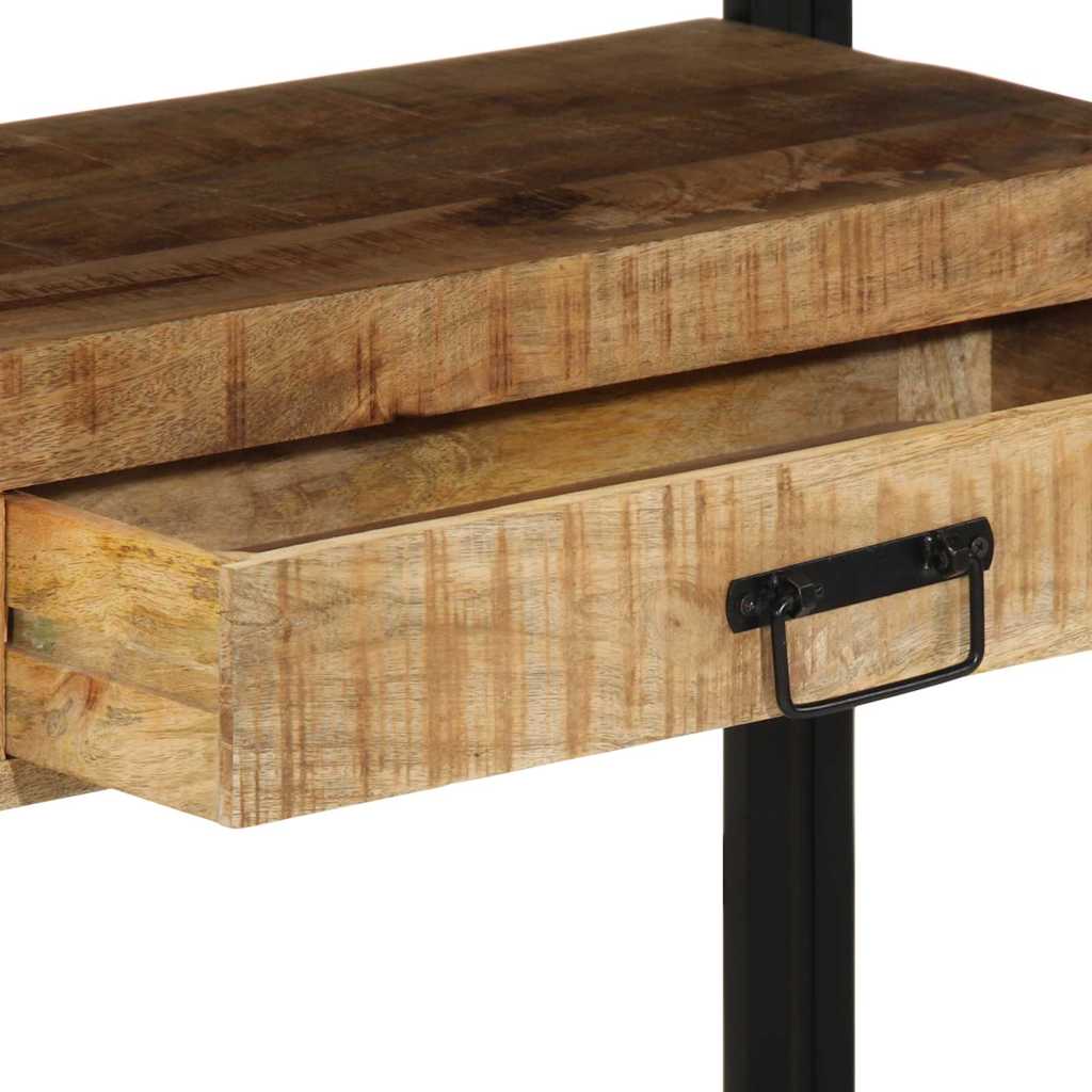 Konsolentisch Braun 120 x 33 x 75 cm massives Mangoholz