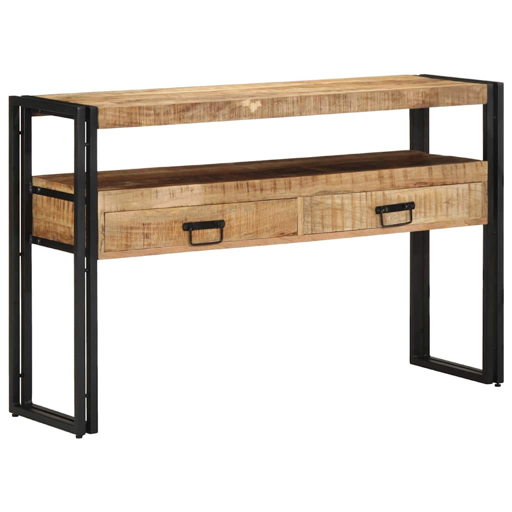 Konsolentisch Braun 120 x 33 x 75 cm massives Mangoholz