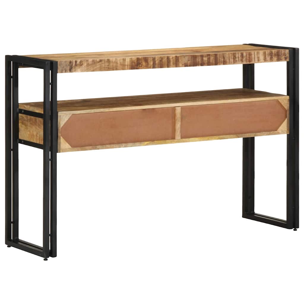Konsolentisch Braun 120 x 33 x 75 cm massives Mangoholz