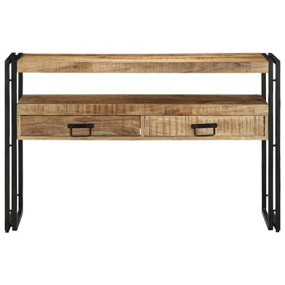 Konsolentisch Braun 120 x 33 x 75 cm massives Mangoholz