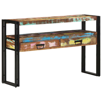 Konsolentisch Mehrfarbig 120 x 33 x 75 cm recyceltes Massivholz