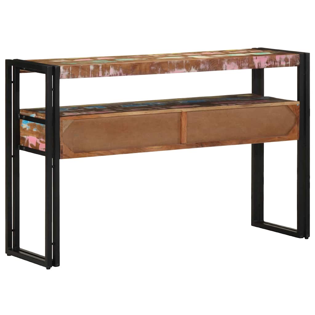 Konsolentisch Mehrfarbig 120 x 33 x 75 cm recyceltes Massivholz