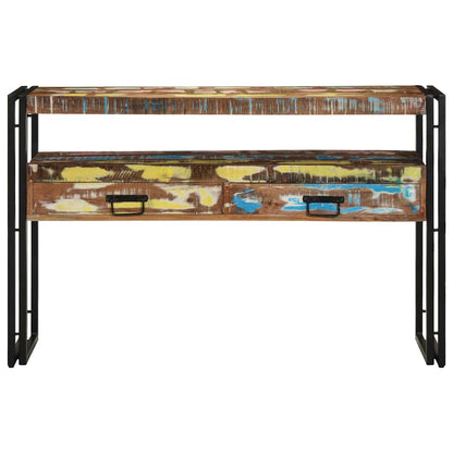 Konsolentisch Mehrfarbig 120 x 33 x 75 cm recyceltes Massivholz