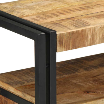 Konsolentisch Braun 90 x 33 x 75 cm massives Mangoholz