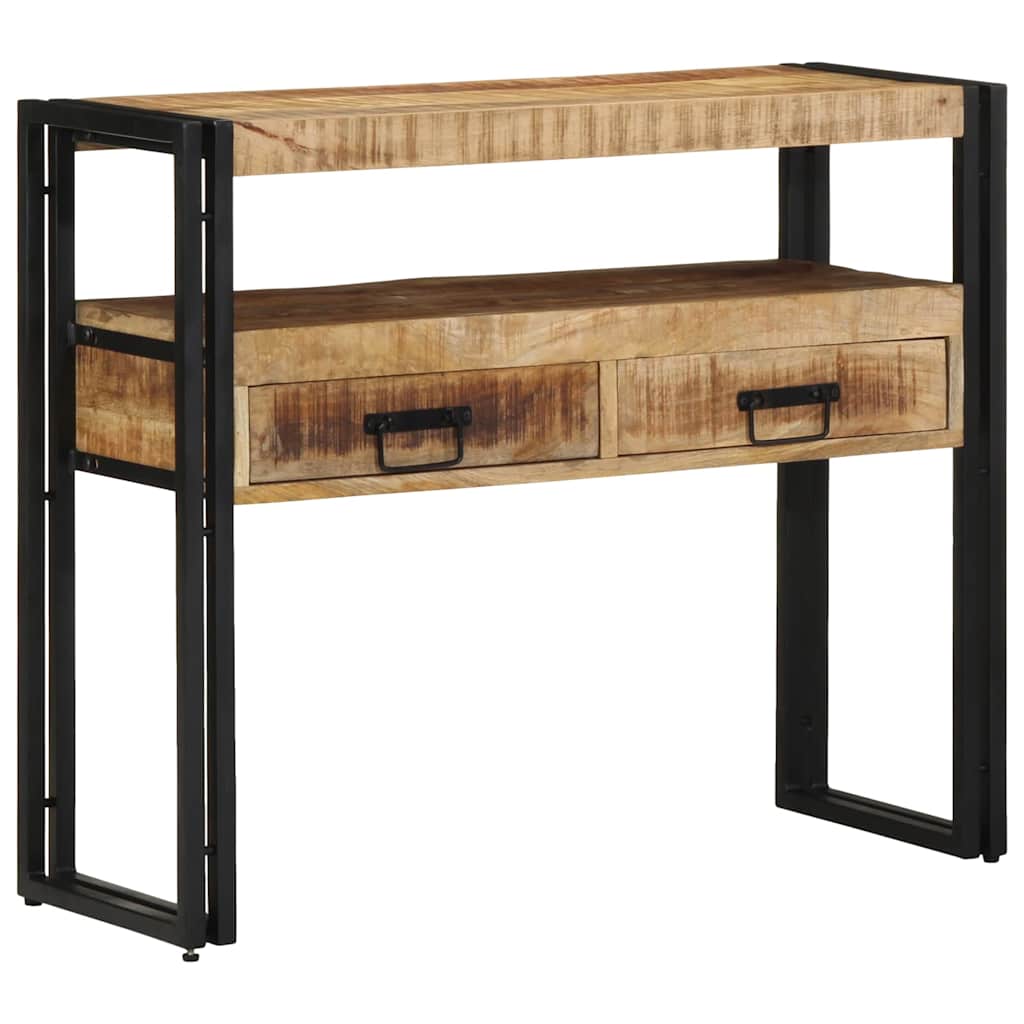 Konsolentisch Braun 90 x 33 x 75 cm massives Mangoholz