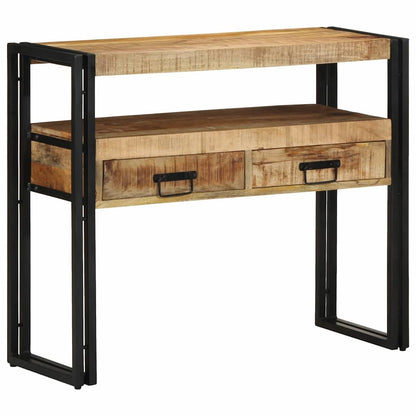 Konsolentisch Braun 90 x 33 x 75 cm massives Mangoholz