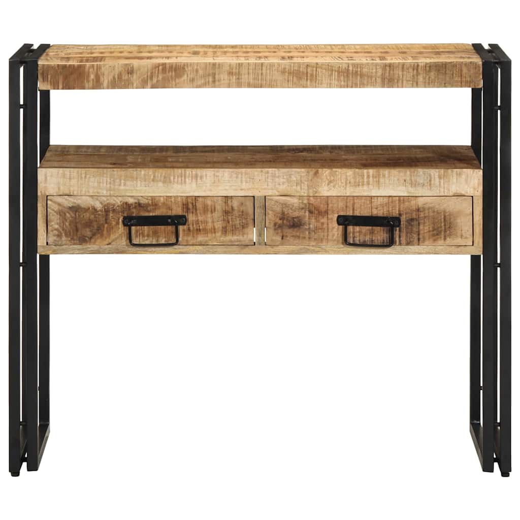 Konsolentisch Braun 90 x 33 x 75 cm massives Mangoholz