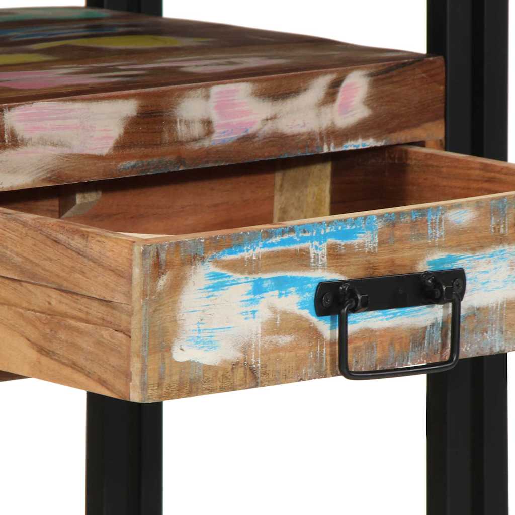 Konsolentisch Mehrfarbig 90 x 33 x 75 cm recyceltes Massivholz