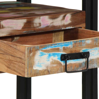Konsolentisch Mehrfarbig 90 x 33 x 75 cm Massives Altholz