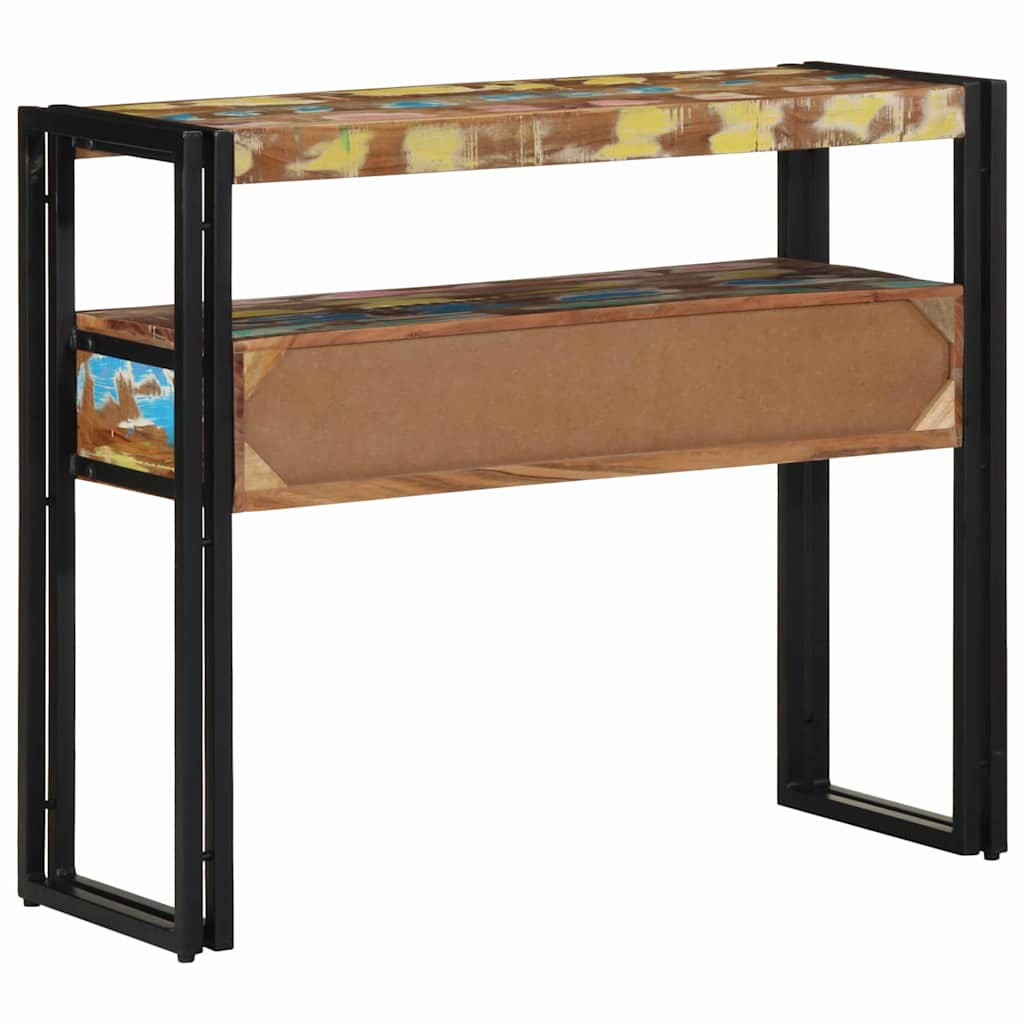 Konsolentisch Mehrfarbig 90 x 33 x 75 cm Massives Altholz