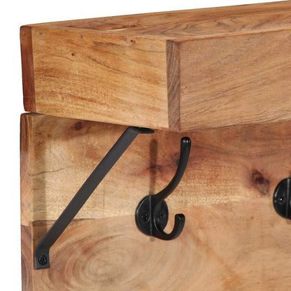 Garderobenständer Braun 73 x 19 x 23 cm Massivholz Akazie