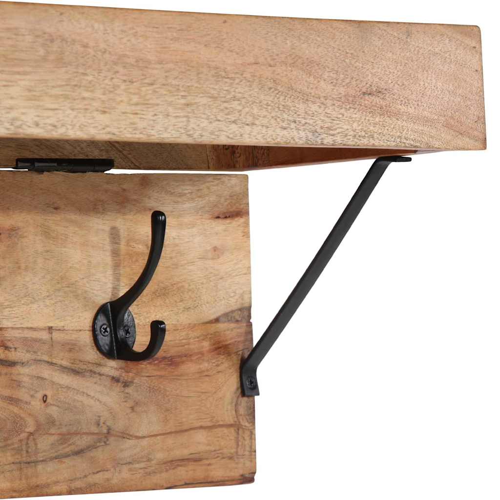 Garderobenständer Braun 73 x 19 x 23 cm Massivholz Akazie