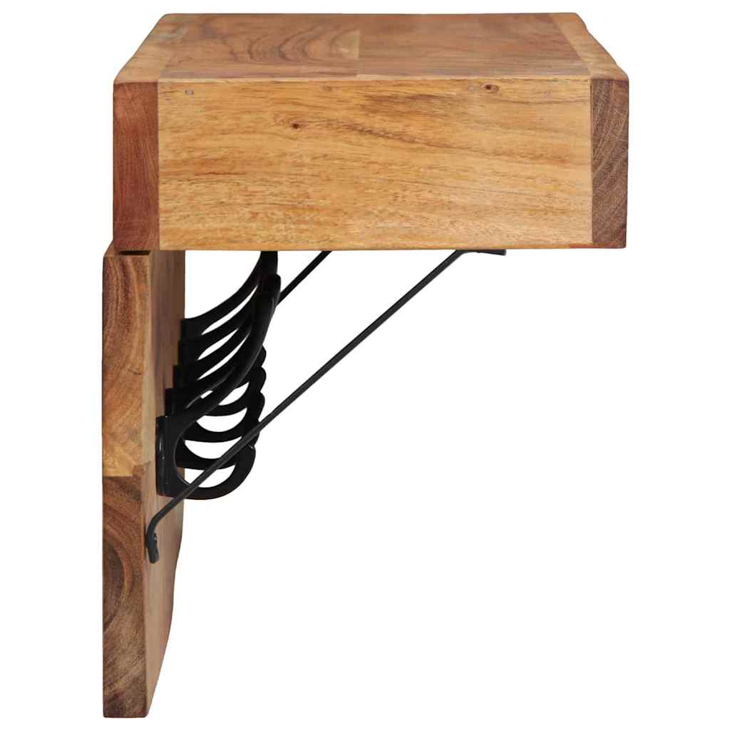 Garderobenständer Braun 73 x 19 x 23 cm Massivholz Akazie