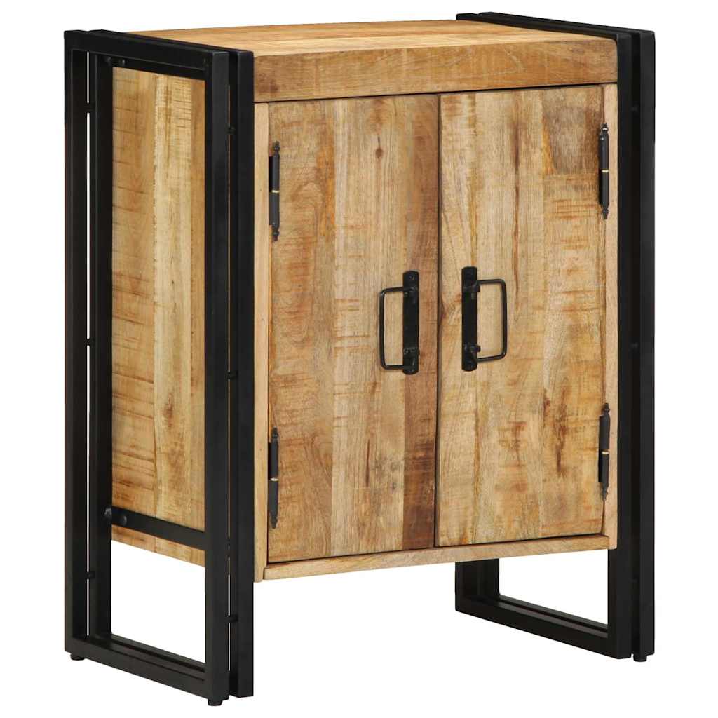 Schuhschrank mit Regal Schwarz 30 x 30 x 40 cm Massivholz Mango