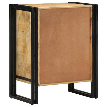 Schuhschrank mit Regal Schwarz 30 x 30 x 40 cm Massivholz Mango