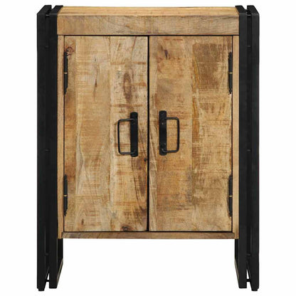 Schuhschrank mit Regal Schwarz 30 x 30 x 40 cm Massivholz Mango