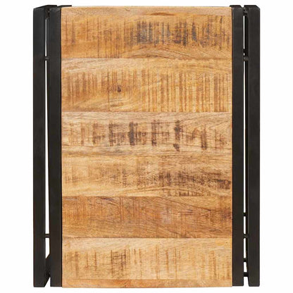 Badezimmer Regal 40 x 50 x 23 cm Massivholz Mango und Eisen