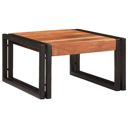 Badezimmer Regal 40 x 50 x 23 cm Massivholz Mango und Eisen